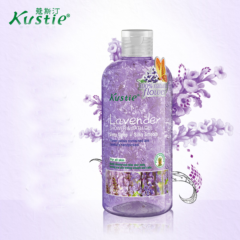 蔻斯汀(KUSTIE) 薰衣草花瓣 沐浴露 380ml(瓶)