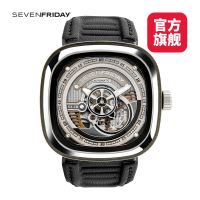 SevenFriday手表 S系列 七个星期五时尚瑞士表 防水皮带机械表S2/01。_AGw84