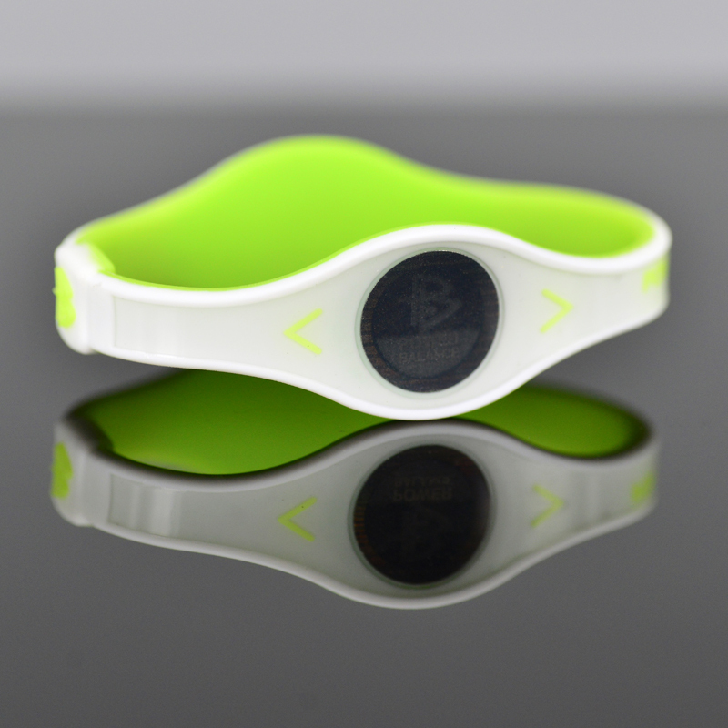 powerbalance霸能篮球手环运动手环负离子手环能量平衡手环硅胶手环白