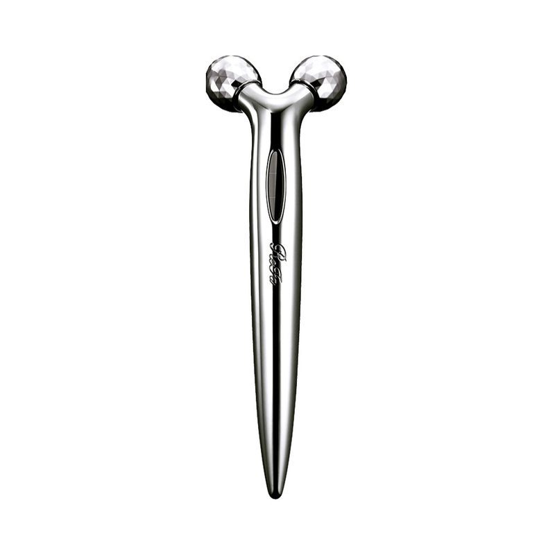 ReFa S CARAT 进口眼部美容仪瘦脸神器 黎珐 铂金微电流祛皱淡纹提拉护理滚轮按摩美容器 去除法令纹美容棒 银色
