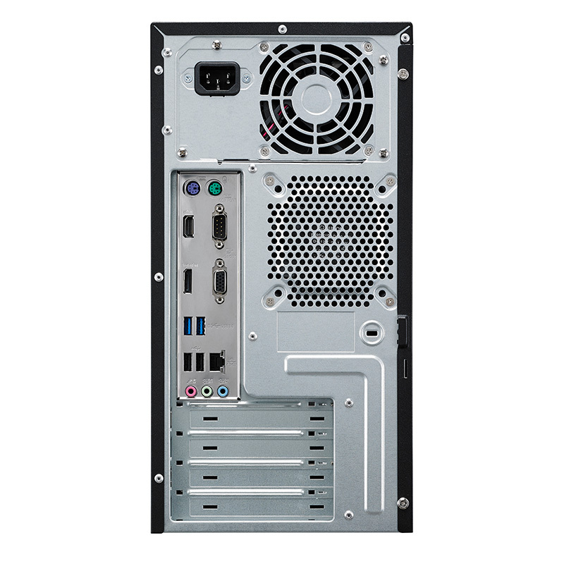 华硕(ASUS) D320MT商用台式电脑整机 23.8英寸显示器(i5-6500 8G 1T GT720 2G独 黑)