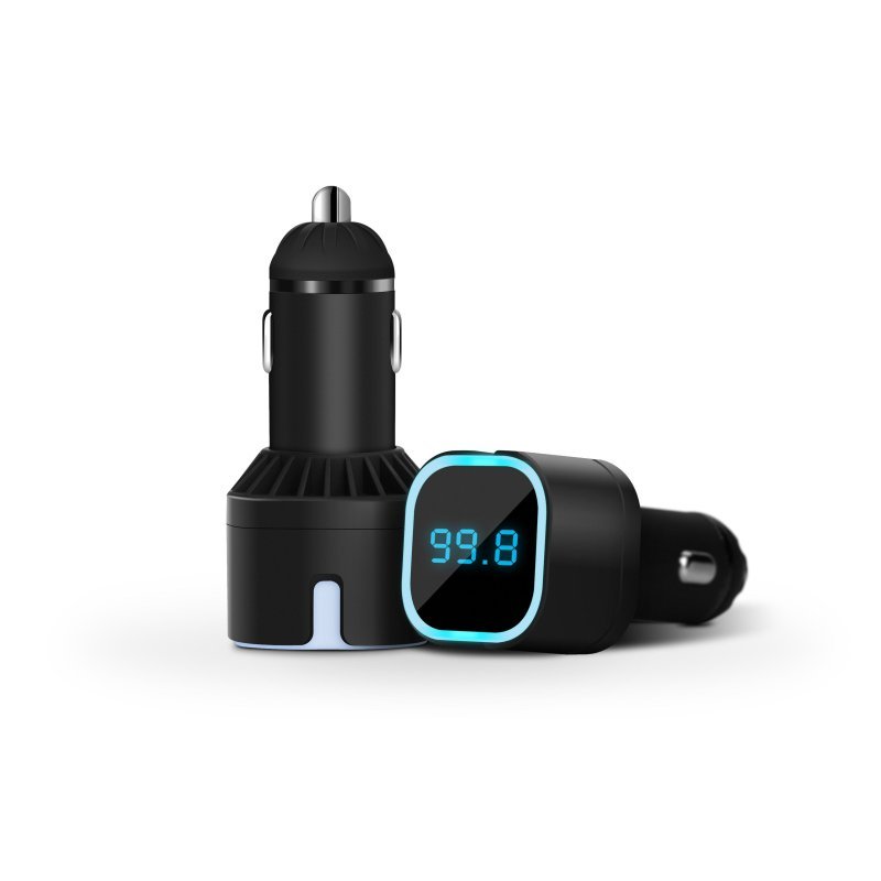 汽车宝贝 无损蓝牙车载mp3音乐播放器 汽车用FM发射器点烟器手机充电 U盘式AD986