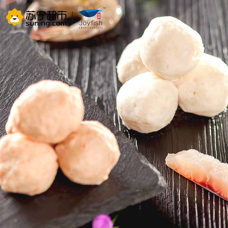 哈鲜(joyfish) 一起丸潮州手打(鱼丸+虾丸) 180g 盒装