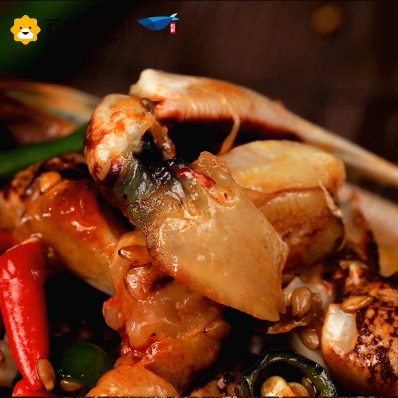 哈鲜(joyfish) 冷冻麻辣蟹钳 150g 罐装图片