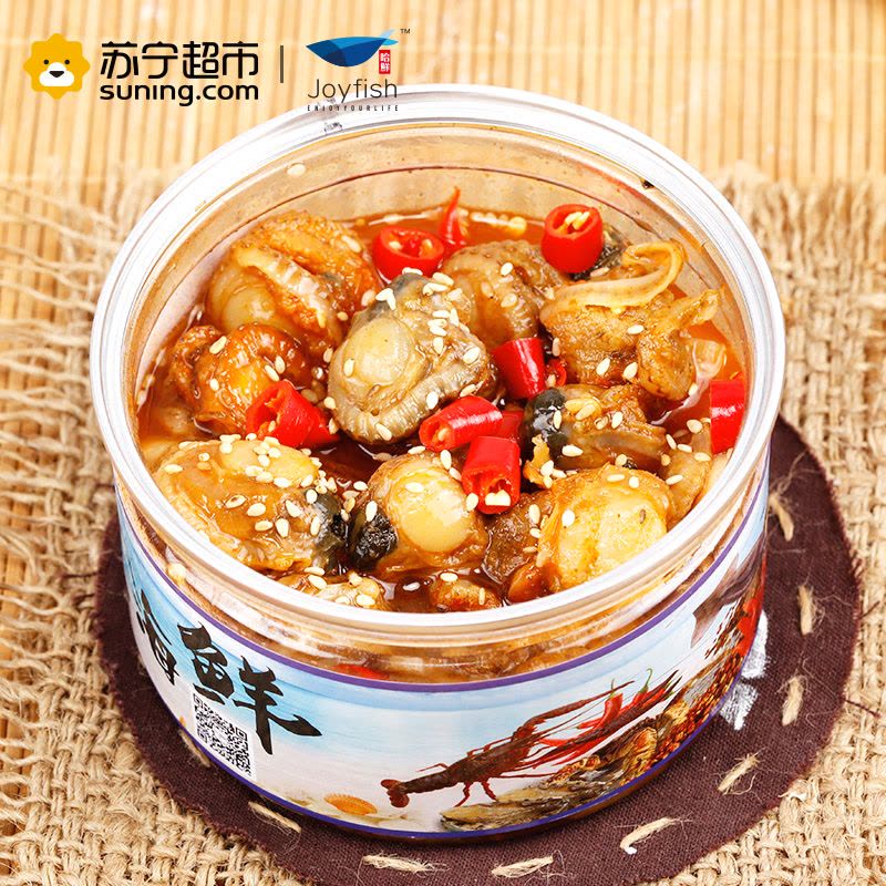 哈鲜(joyfish) 冷冻麻辣扇贝 150g 罐装图片