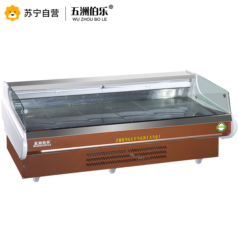 五洲伯乐(WUZHOUBOLE)PC-2000生鲜柜 商用冷柜 风冷 生鲜冷藏保鲜冰柜 鸭脖鲜肉熟食展示柜 卧式点菜柜高清大图