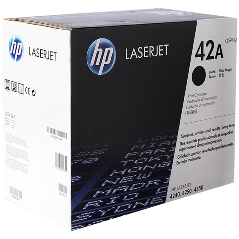 惠普(HP) Q5942A(42A) 黑色硒鼓黑色(硒鼓/粉盒) (适用4240、4250、4350系列 )