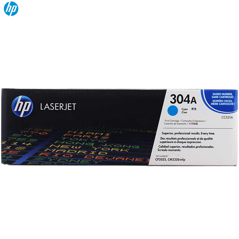 惠普（HP）CC531A（304A）彩色 青色硒鼓(硒鼓/粉盒)（ 适用惠普LaserJet CP2025 2320
