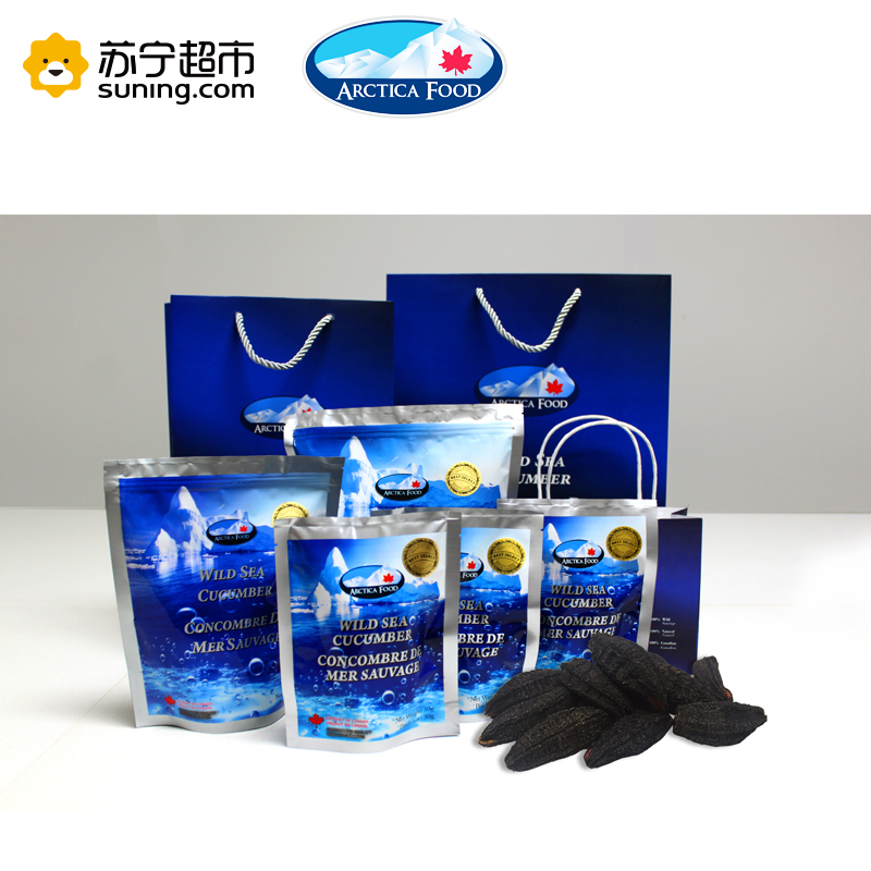 北极食品（ARCTICA FOOD）北极野生海参 精品级（金标）454g 18-22头/袋