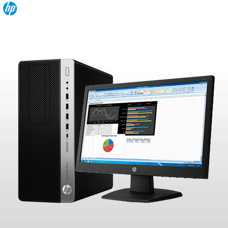 惠普(HP) 680 G3 台式主机 (I5-6500 8G 128G+500G)+21.5寸显示器