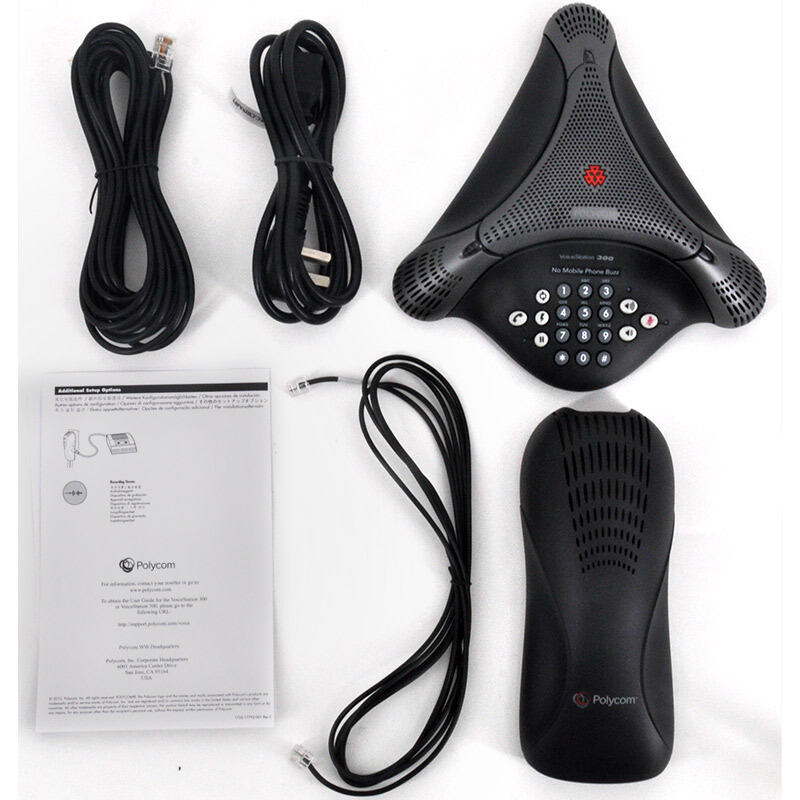 宝利通(POLYCOM) 商务会议电话机 音视频会议系统终端/全向麦克风 VoiceStation 300小型会议室