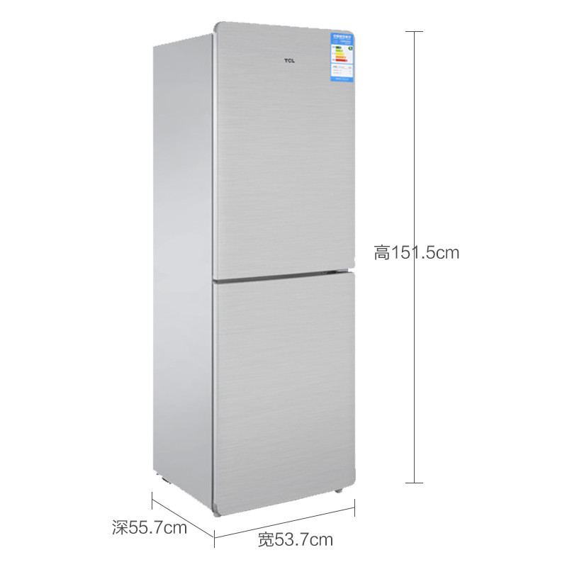 TCL 183升两门冰箱 BCD-183KF1星空银(单位:台)