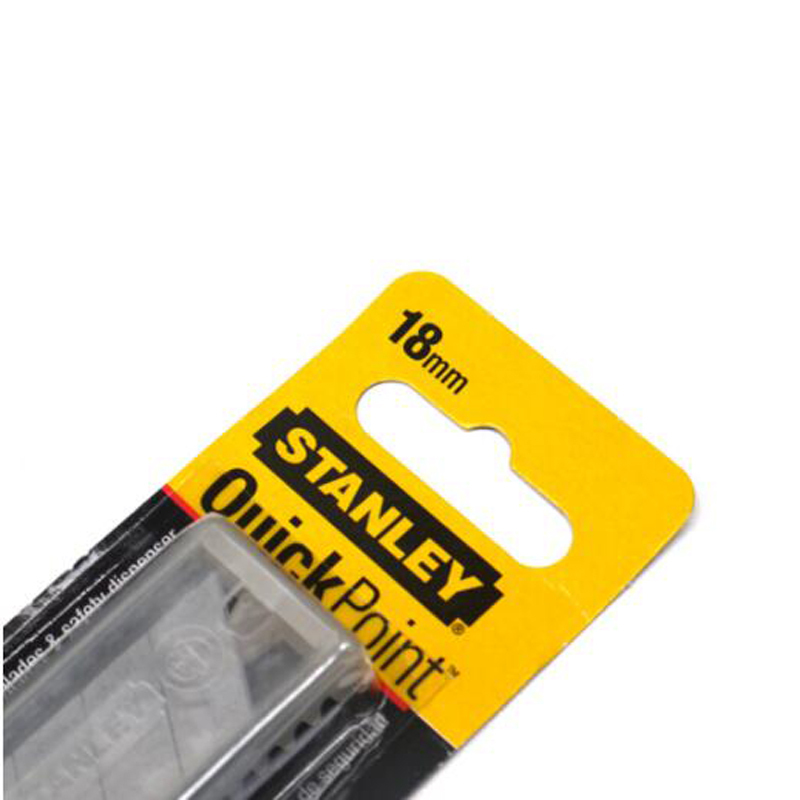 工具库 史丹利Stanley 美工刀 QuickPoint美工刀刀片(x10) 11-301T-11C 18mm 10盒