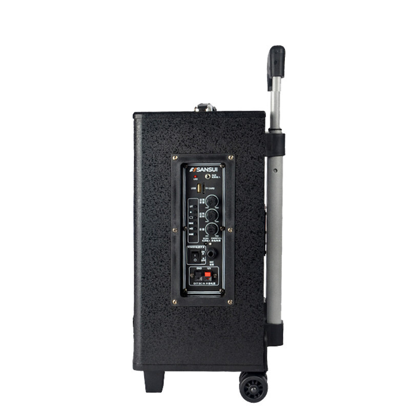 山水(sansui)SA1-10 广场舞户外音响 拉杆蓝牙U盘 高端便携 锂电音箱 黑色标配