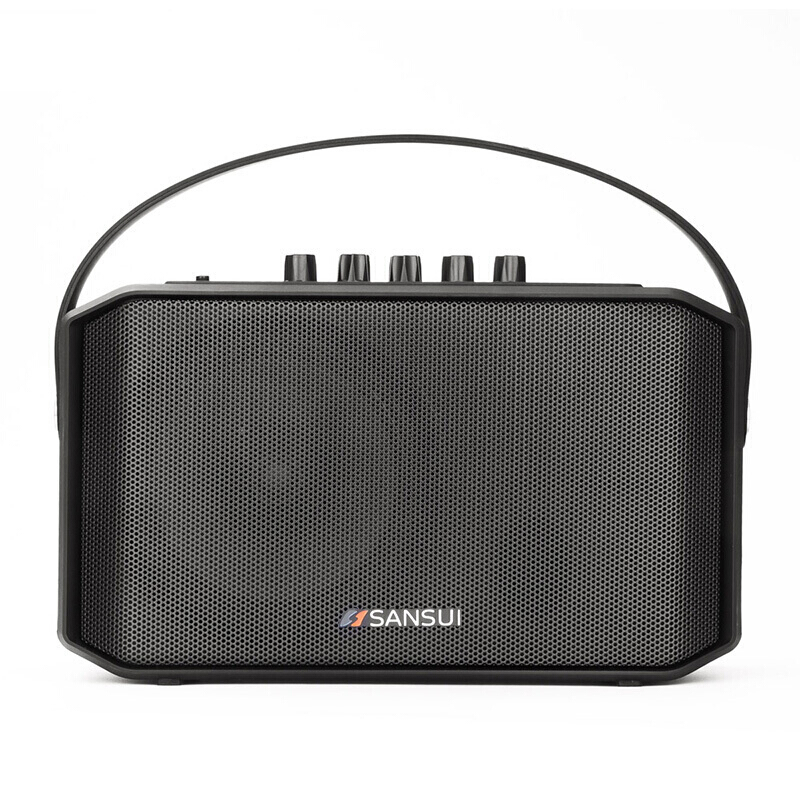 山水(SANSUI)SS1-05 广场舞音响 蓝牙拉杆音箱 户外便携式音响 大功率带无线麦克风 扩音器 家用K歌音响