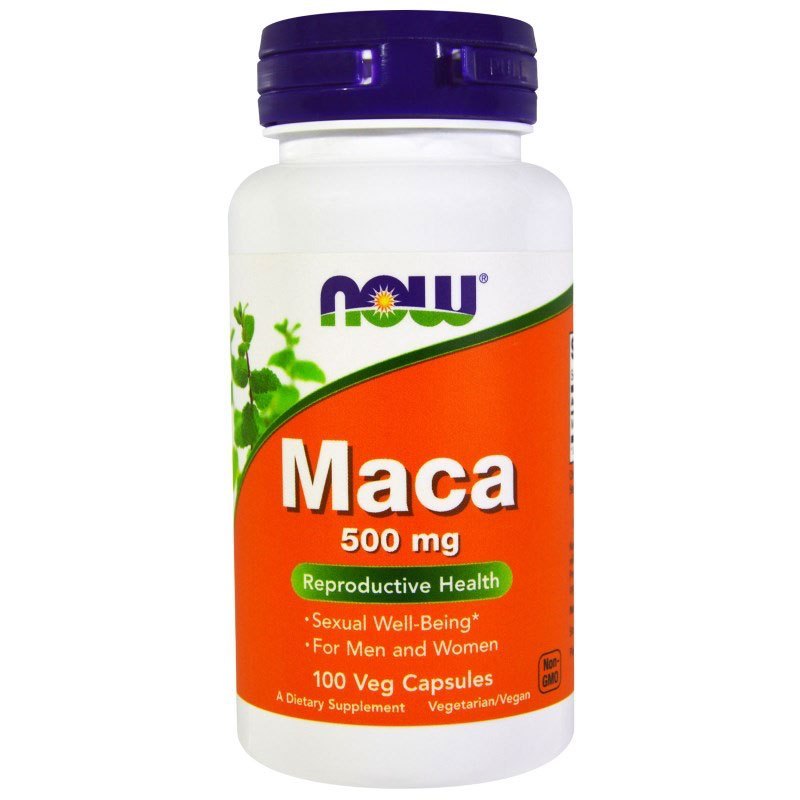 [提升精力]诺奥(NOW)Now Foods 秘鲁玛卡maca胶囊瓶装100粒成年男性保健品