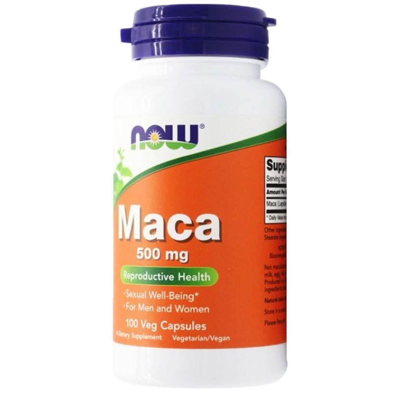 [提升精力]诺奥(NOW)Now Foods 秘鲁玛卡maca胶囊瓶装100粒成年男性保健品