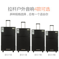 山水(SANSUI) SG3-10 广场舞音响 户外拉杆音箱 蓝牙音响双话筒电瓶音响会议卡拉OK音响影响低音炮
