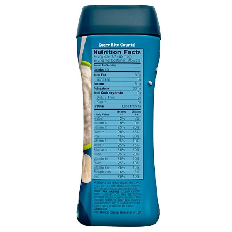 Gerber 嘉宝婴幼儿辅食 香蕉苹果大米米粉米糊 二段 227g 品牌直采