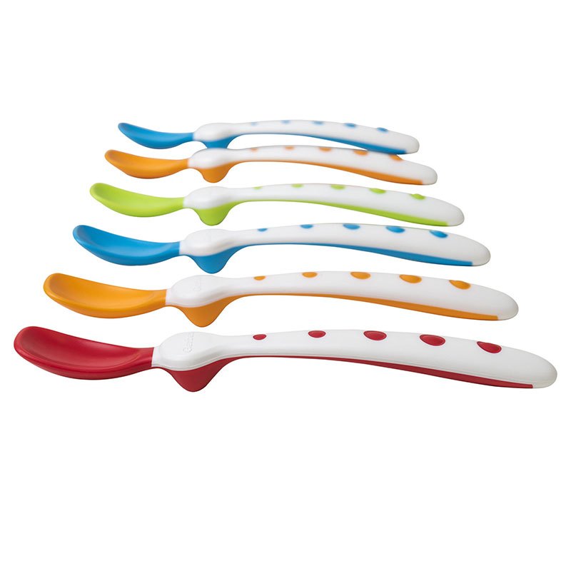 Gerber 嘉宝 防滑训练宝宝学习勺 6件套 78747 品牌直采 婴儿勺子 PP