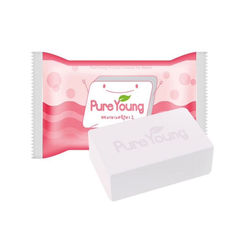 飘漾(Pure Young)婴幼儿洗衣皂 儿童宝宝专用洗衣皂 肥皂 金盏花香200g×4联包(韩国原装进口)