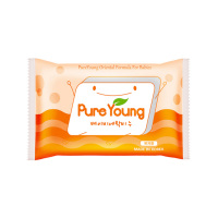 飘漾(Pure Young)婴幼儿洗衣皂 儿童宝宝专用洗衣皂 肥皂 柚子香200g×4联包(韩国原装进口)