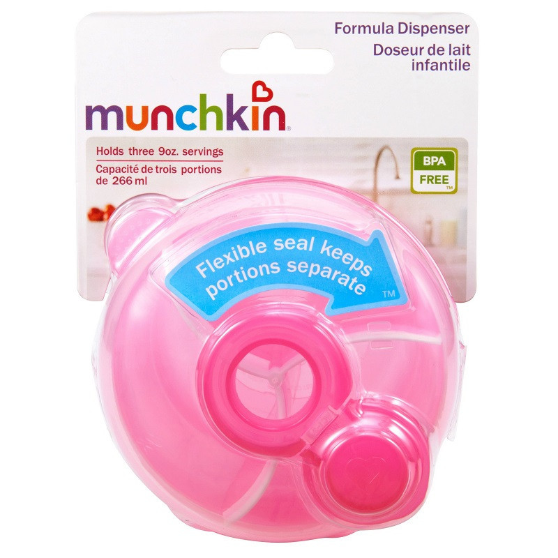 Munchkin 满趣健/麦肯齐 婴幼儿便携三格奶粉零食分装盒50ml颜色随机 #44923奶粉盒便携ABS儿童餐具