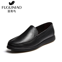 富贵鸟（FUGUINIAO）时尚头层牛皮男士套脚商务休闲鞋男皮鞋富贵鸟男鞋子_3