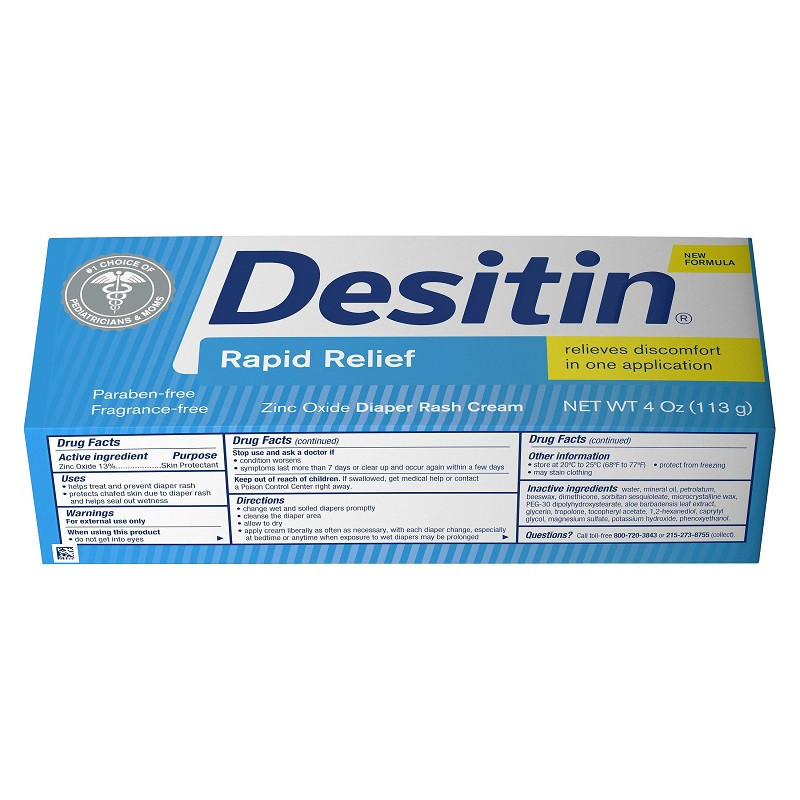 Desitin 婴幼儿配方 宝宝尿布湿疹膏护臀膏 蓝色护理型 113g