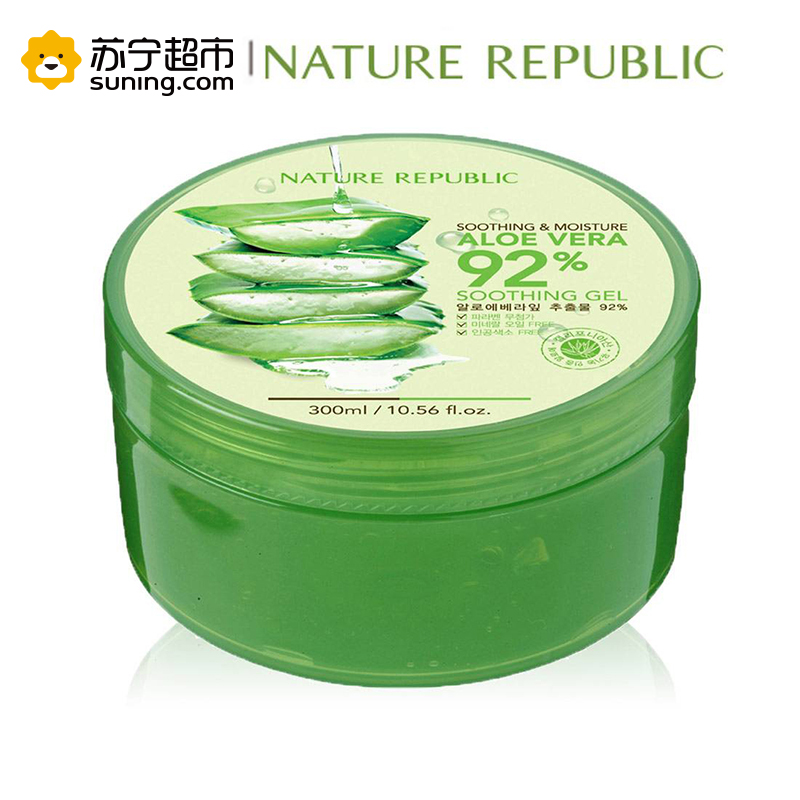 Nature Republic 自然共和国(自然乐园) 芦荟舒缓修护保湿凝胶芦荟胶 300ml(男女通用适合各类肤质)高清大图