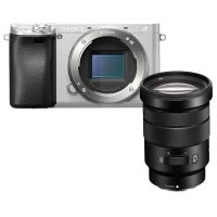 索尼(SONY)ILCE A6300银色(18-105mm)数码微单相机 单镜头套装 约2420万像素