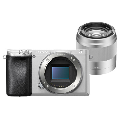 索尼（SONY）ILCE A6300银色（50mm F1.8）数码微单相机 单镜头套装 约2420万像素