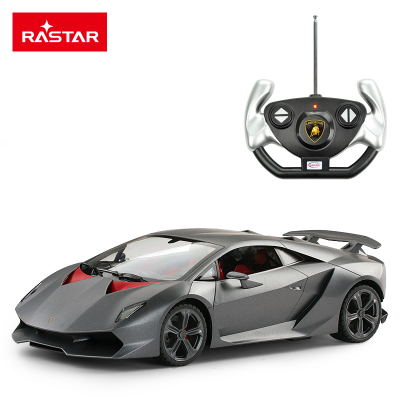 星辉(Rastar)兰博基尼第六元素1:14动态遥控车可充电汽车模型49200-2银灰色