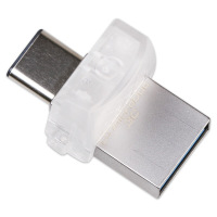 金士顿(Kingston)DTDUO3C 32GB U盘 USB3.1 和 Type-C 双接口 半透明车载U盘