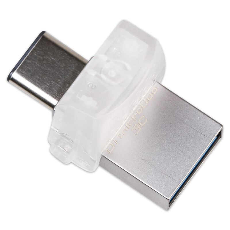 金士顿(Kingston)DTDUO3C 32GB U盘 USB3.1 和 Type-C 双接口 半透明车载U盘