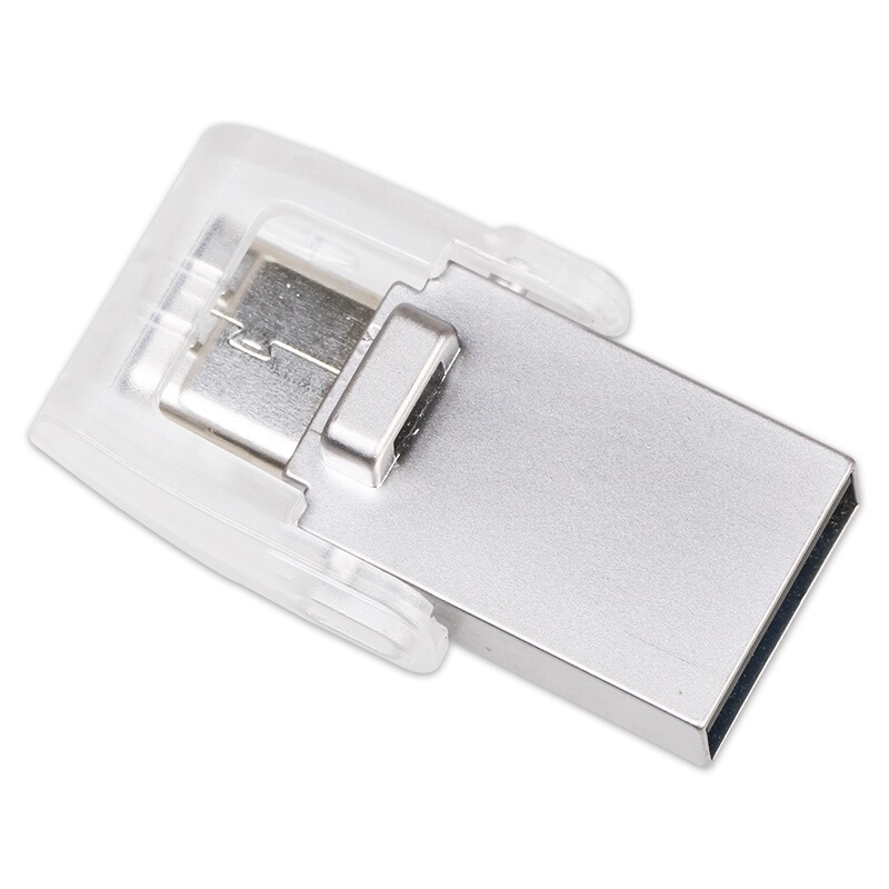 金士顿(Kingston)DTDUO3C 64GB U盘 USB3.1 和 Type-C 双接口 半透明车载U盘