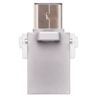 金士顿(Kingston)DTDUO3C 64GB U盘 USB3.1 和 Type-C 双接口 半透明车载U盘