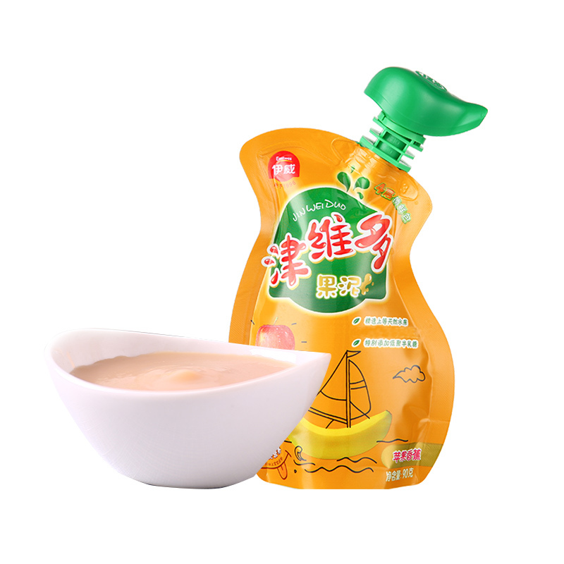 伊威津维多苹果香蕉泥6个月以上宝宝婴幼儿果蔬泥90g