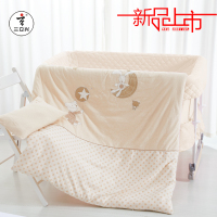 三立兴婴儿彩棉棉被枕头套件