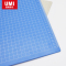 安兴纸业 悠米(UMI) 实色塑料板夹W05001GR 灰色A4 带刻度尺 带网格 带笔夹 2只装