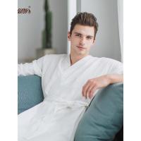 顶瓜瓜春秋纯棉睡袍男士中厚款睡衣男款简约加长款系带浴袍顶瓜瓜_CjB36