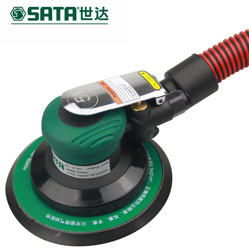 世达6“工业级自吸尘式气动打磨机(偏心距2.5MM)SA02659