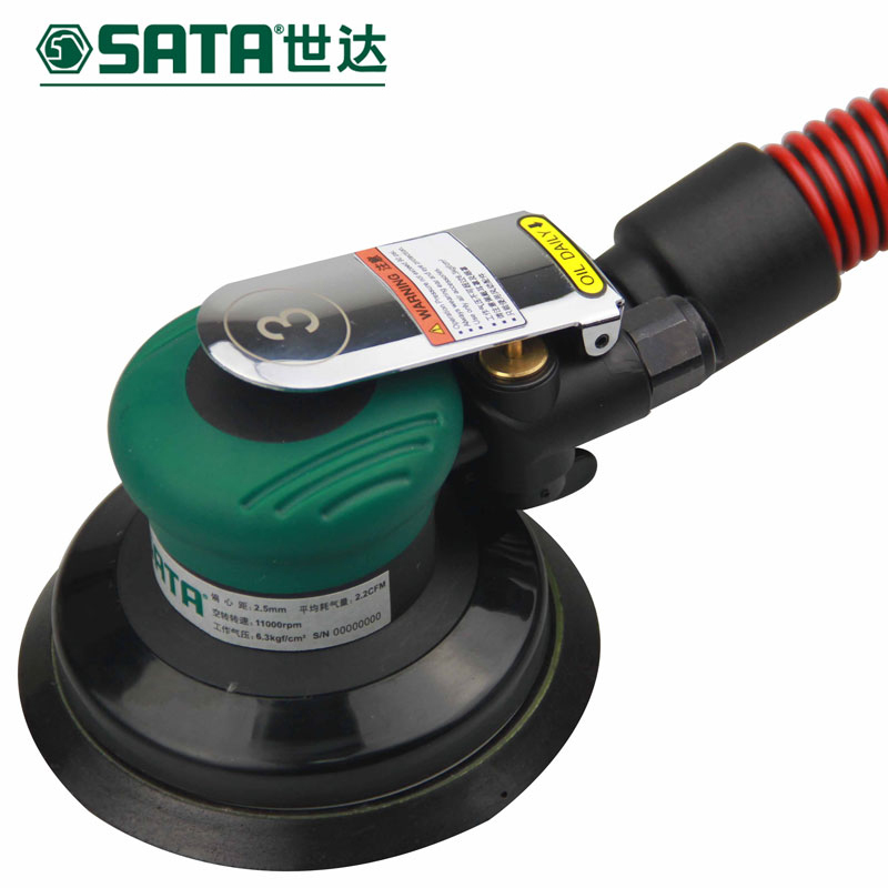 世达6“工业级自吸尘式气动打磨机(偏心距2.5MM)SA02659