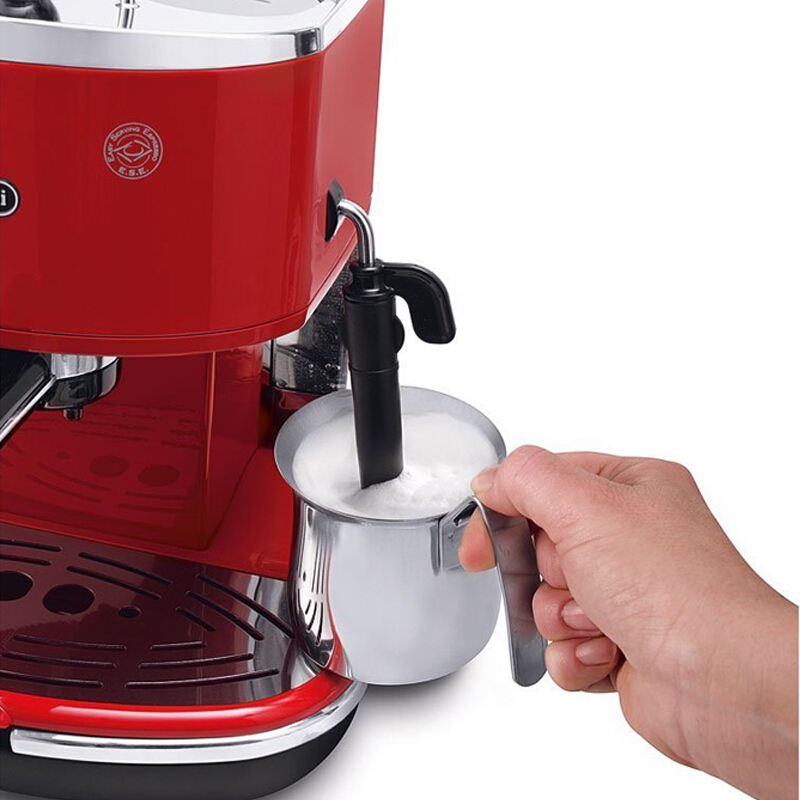 德龙(DeLonghi)ECOV311咖啡机 意式半自动泵压式咖啡机 红色