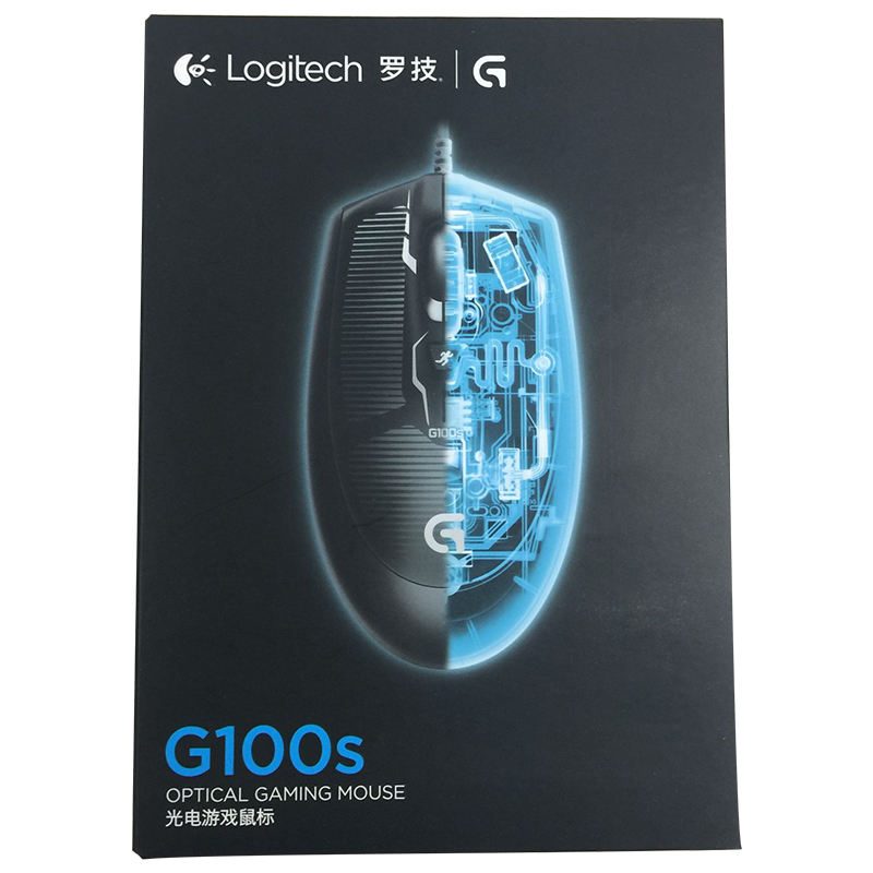 罗技(Logitech) 光电游戏鼠标 G100S 黑色