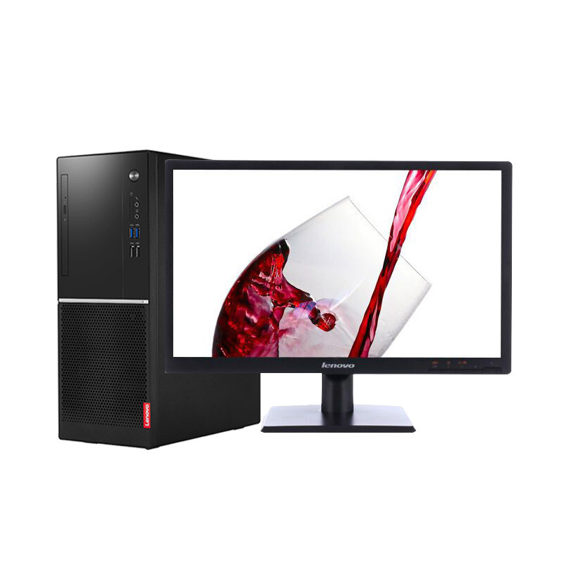 联想扬天商用台式机M6201k-01 21.5寸 i3-7100/8G/1T/DVD/集显/win10 三年质保