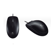 罗技(Logitech) 有线鼠标 M100 黑色 二代