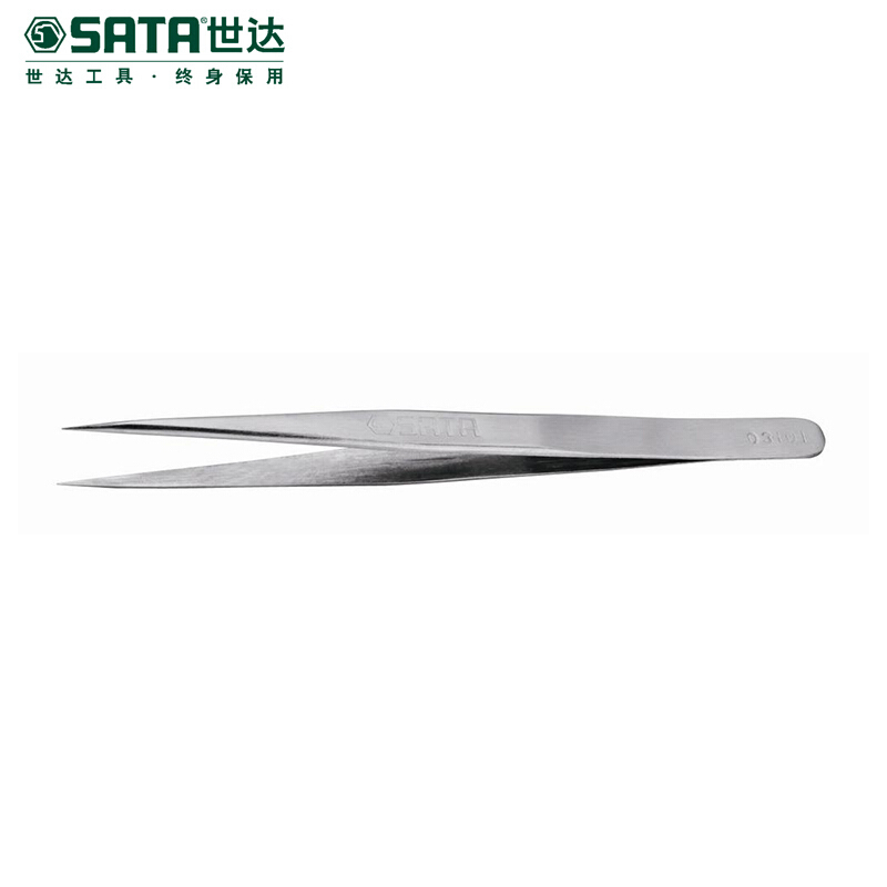 [苏宁自营]SATA世达工具 尖头镊子 125mm 03101