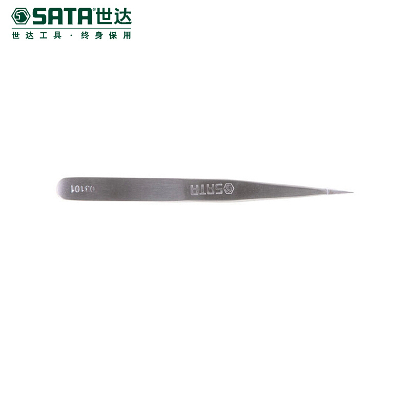 [苏宁自营]SATA世达工具 尖头镊子 125mm 03101