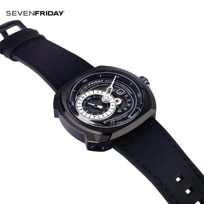 七个星期五(SEVENFRIDAY)正品瑞表7个七个星期五男士皮带机械手表Q3/01